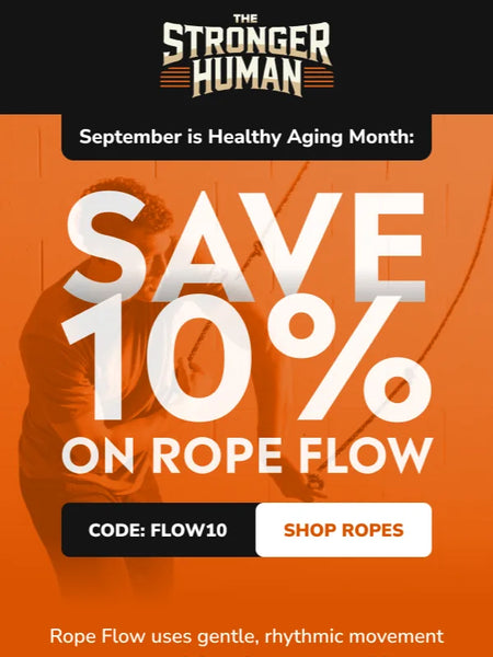 Email design: “Save 10% on Rope Flow” campaign