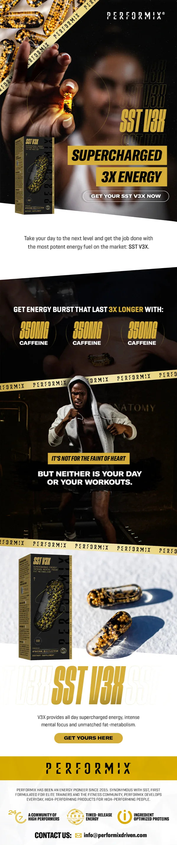 Email design: “Supercharged” product email